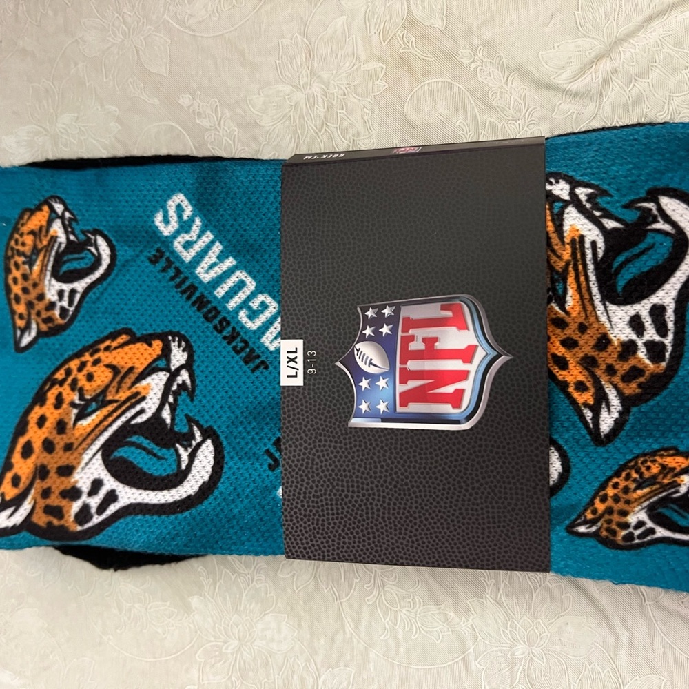NFL Jacksonville Jaguars Athletic Socks - Teal & Black